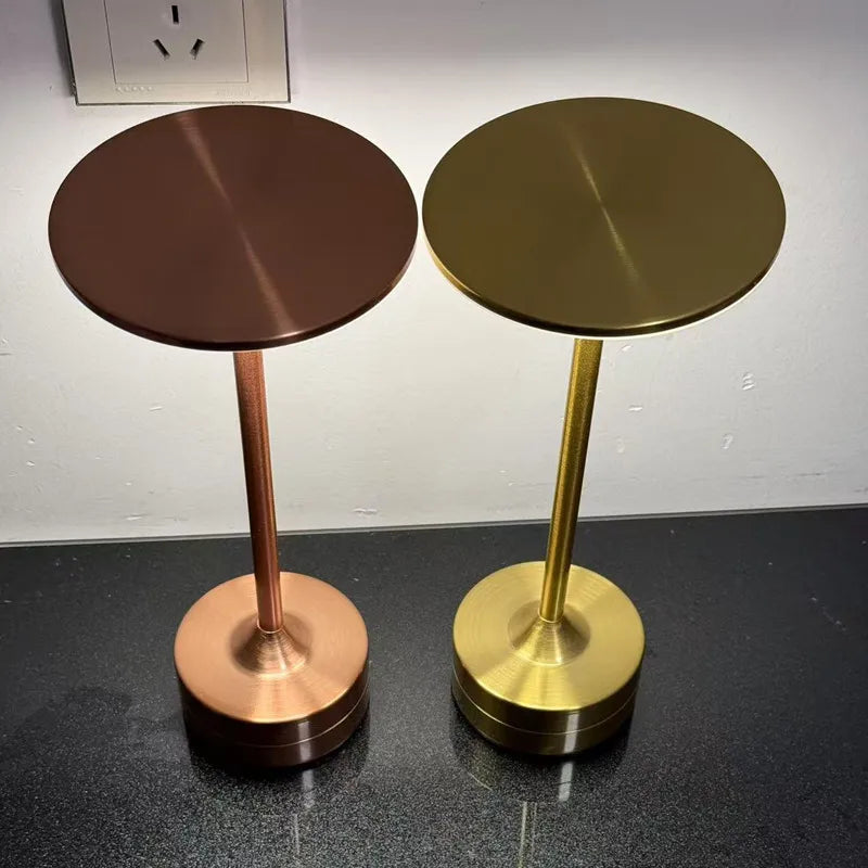 LED Touch Metal Table Lamp Hotel Restaurant Charging Lamps Decorative Retro Industrial Style Lighting for Home Office