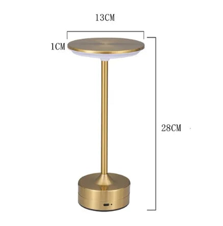 LED Touch Metal Table Lamp Hotel Restaurant Charging Lamps Decorative Retro Industrial Style Lighting for Home Office