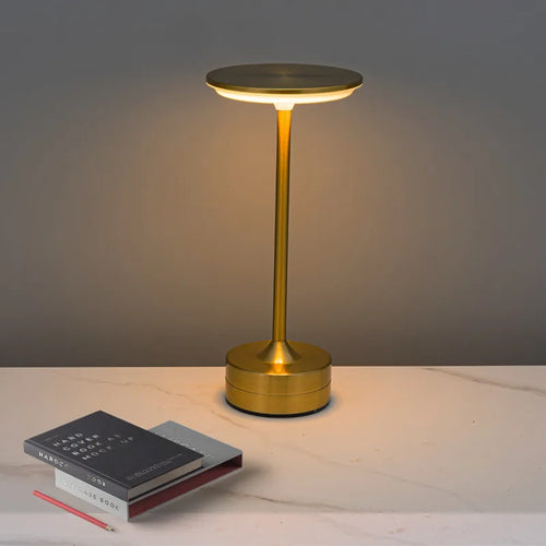 LED Touch Metal Table Lamp Hotel Restaurant Charging Lamps Decorative Retro Industrial Style Lighting for Home Office